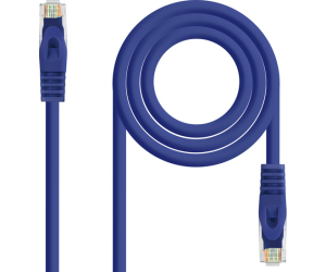 Nanocable Cable de red latiguillo RJ45 LSZH Cat.6A UTP AWG24, Azul, 2.0m