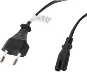 Cable lanberg de alimentacion ocho cee 7 - 16 a iec320 c7 euro (radio) negro 1.8 m