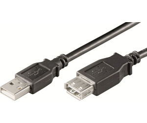 CABLE ALARGADOR USB 2.0 EWENT USB-A MACHO USB-A HEMBRA 3m NEGRO