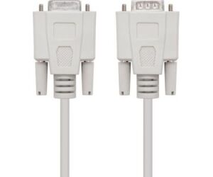 Cable Serie RS232 Nanocable 10.14.0203/ DB9 Macho - DB9 Hembra/ 3m/ Beige