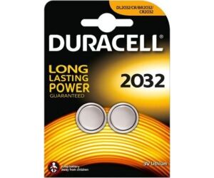 Pack de 2 Pilas de Botn Duracell DL2032/ 3V