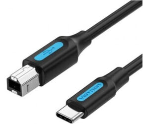 Cable Usb 2.0 Impresora Tipo Usb A/m Usb-c/m 2 M Negro Vention