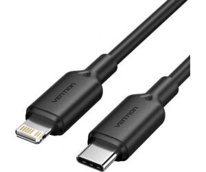 Cable 2.0 Usb-c A Lightning 1 M Negro Vention