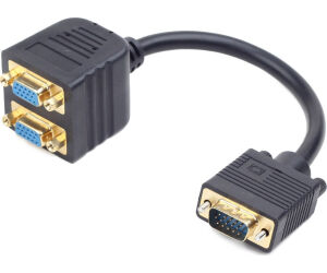 Adaptador equip rj45 cat5e 1 macho a 2 hembras