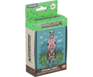 Baraja de cartas en caja metlica paladone minecraft