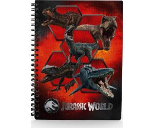 Libreta efecto 3d carnivorous jurassic world