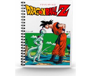 Libreta efecto 3d frieza vs goku dragon ball z