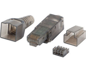 Conector lanberg rj45 cat 6a utp plug 8p8c tool - less