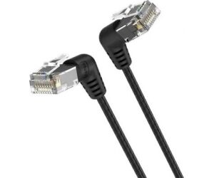 Cable de Red RJ45 UTP Vention IBOBG Cat.6A/ 1.5m/ Cabeza Rotatoria 360/ Negro