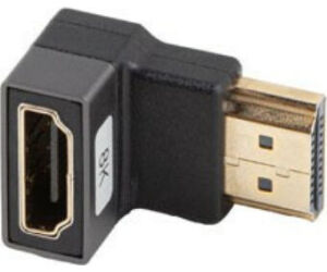 Adaptador 8k Lanberg Hdmi(m) A Hdmi(h) Angulo Abajo Aluminio Plata