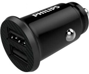 Cargador de Coche Philips DLP2510/ 2xUSB/ 12W