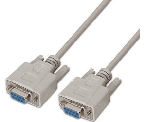 Cable Serie NULL Modem Aisens A112-0067/ DB9 Hembra - DB9 Hembra/ Hasta 0.15W/ 1.6Mbps/ 1.8m/ Beige