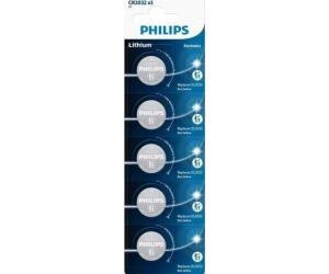 Philips Pila Boton Litio CR2032 3v Blister*5