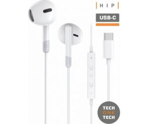 Auriculares Intrauditivos Tech One Tech earTECH TEC1301/ con Micrfono/ USB Tipo-C/ Blancos