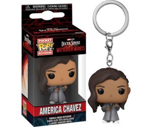 Funko pop keychain llavero marvel doctor strange multiverso de la locura america chavez 62404