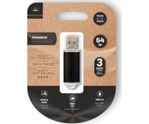 Pendrive 64GB Tech One Tech Basic USB 2.0/ Negro