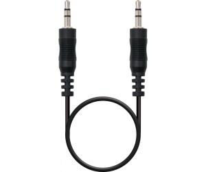 Cable Estreo Nanocable 10.24.0120/ Jack 3.5 Macho - Jack 3.5 Macho/ 20m/ Negro