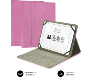 SUBBLIM Funda Tablet Clever Stand Tablet Case 10,1" Pink