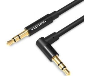 Cable Audio Estereo Acodado Jack 3.5/m Jack 3.5/m 1.5 M Negro Vention