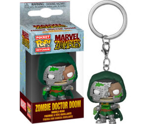 Funko pop keychain llavero marvel dr doom zombie 54385