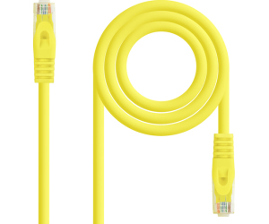 Cable De Red Latiguillo Rj45 Utp Cat6a Awg24 1 M Amarillo Nanocable