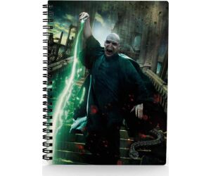 Libreta efecto 3d sd toys harry potter poster voldemort