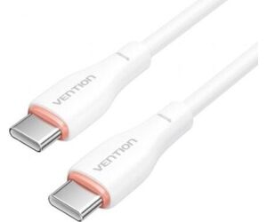 Cable USB Tipo-C Vention H27WF/ USB Tipo-C Macho - USB Tipo-C Macho/ 60W/ 480Mbps/ 1m/ Blanco