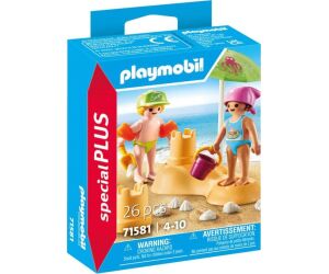 Playmobil nios con castillo de arena