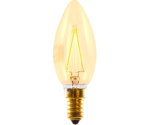 Bombilla led silver electronic filamento edison vela 3w=20w -  e27 -  2.200k -  320 -  300 lm -  luz extra calida -  a++