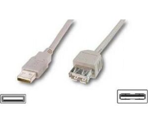 Cable equip alargo usb 2.0 tipo a macho -  hembra 1.8m