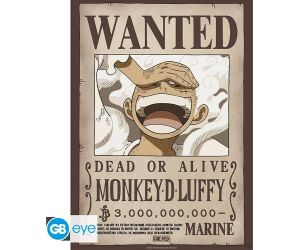 Poster gb eye one piece wanted luffy wano