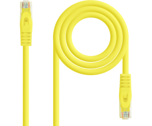 Cable De Red Latiguillo Rj45 Utp Cat6a Awg24 0.5 M Amarillo Nanocable