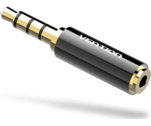 Adaptador Audio Jack 3.5/m Jack 2.5/h Negro Vention