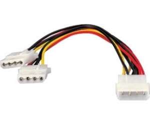 Duplicador cable de alimentacion atx  equip conector molex 5.25 x2