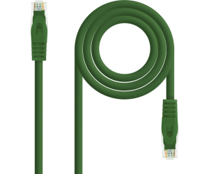 Cable De Red Latiguillo Rj45 Utp Cat6a Awg24 1 M Verde Nanocable