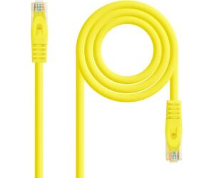 Cable De Red Latiguillo Rj45 Utp Cat6a Awg24 Lszh 0.25 M Amarillo Nanocable