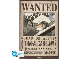 Poster gb eye maxi one piece wanted trafalgar d water law