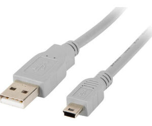 Cable Usb Lanberg 2.0 Macho/mini Usb Macho 1.8m Gris