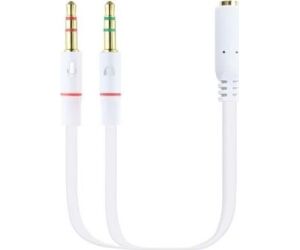 Nanocable Cable Audio Jack 3.5/H 2xJack 3.5/M 20cm