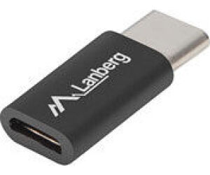 Adaptador lanberg usb 2.0 tipo c macho -  micro - b hembra negro