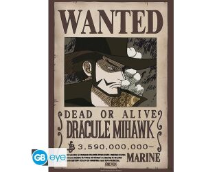 Poster gb eye chibi one piece wanted mihawk wano