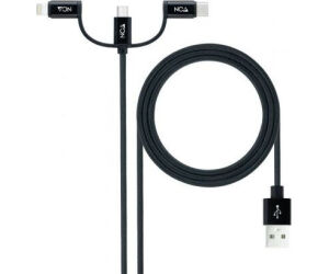 Nanocable Cable USB a USB-C/Micro USB/ Lighthning