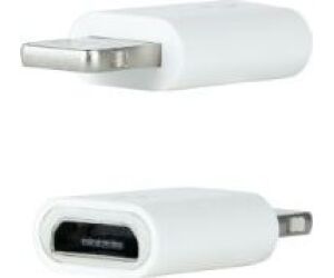 Adaptador lightning a micro usb nanocable -  macho - hembra -   blanco