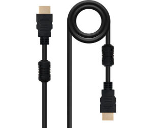 Cable Hdmi V1.4 (alta Velocidad/hec) Ferrita Tipo A/m-a/m Negro 3m Nanocable