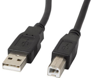 Cable Lanberg Impresora Usb Macho A Usb Macho Con Ferrita Negro 0.5 M