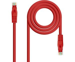 Cable De Red Latiguillo Rj45 Utp Cat6a Awg24 Lszh 0.25 M Rojo Nanocable