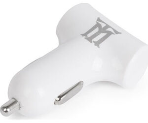 Cargador Usb Maillon Coche Premium 4,8a Blanco 2 Conectores