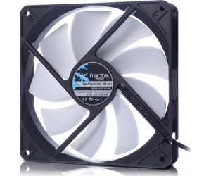 Fractal Design Silent Series R3 140mm Carcasa del ordenador Ventilador 14 cm Negro, Blanco