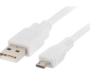 Cable usb lanberg 2.0 macho -  micro usb macho 1.8m blanco