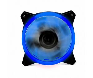 Ventilador gaming doble anillo 12 cm azul